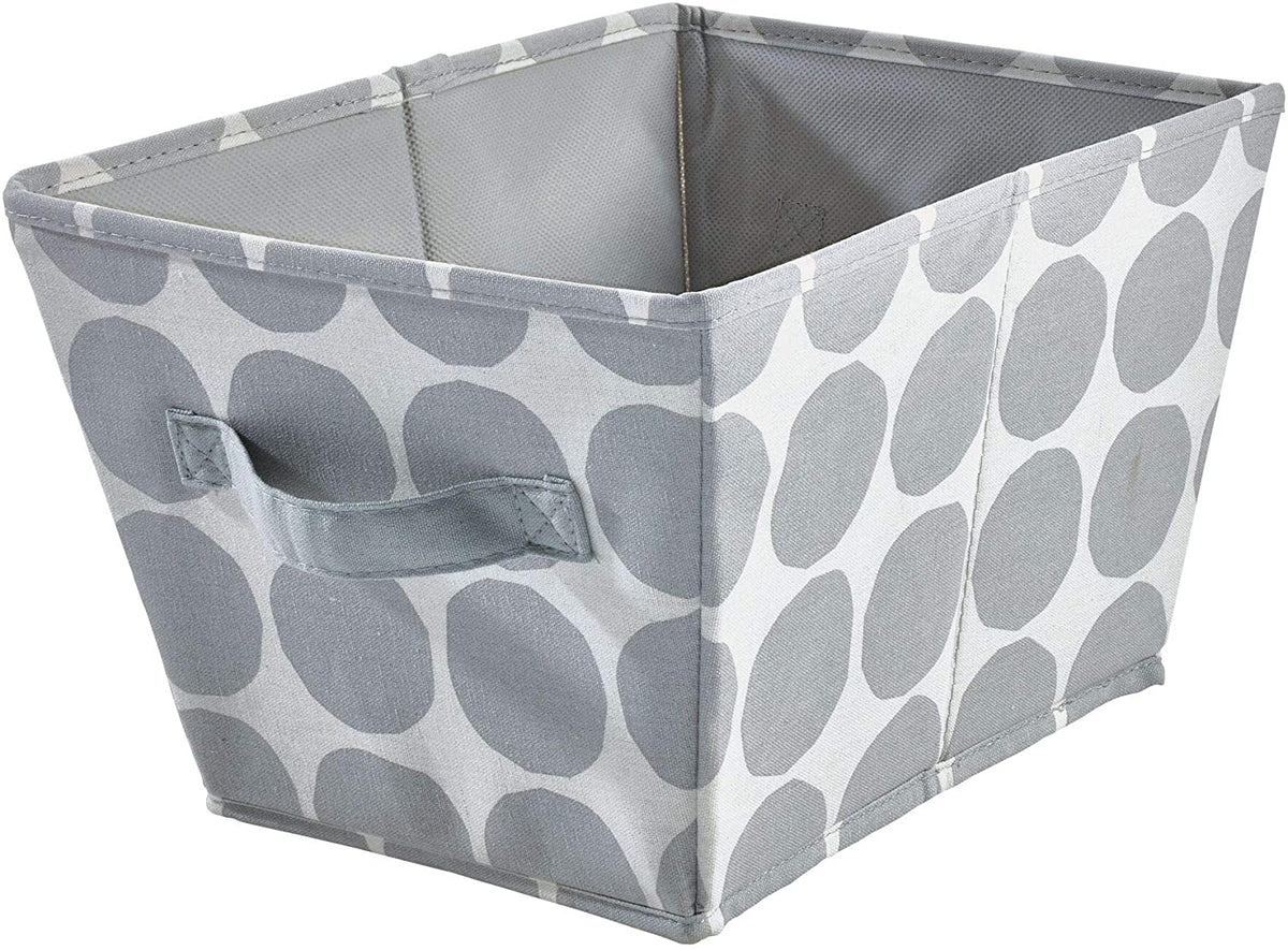 Gray Dot Angled Bin - Medium
