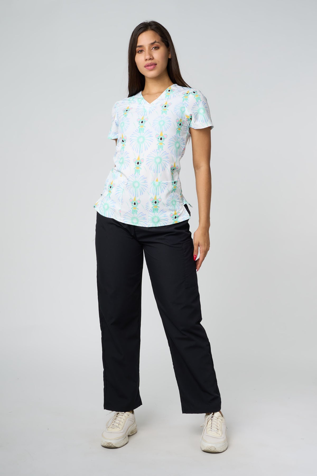 CAMISAS CON ESTAMPADO DE FIESTA DE KOALA BLANCO