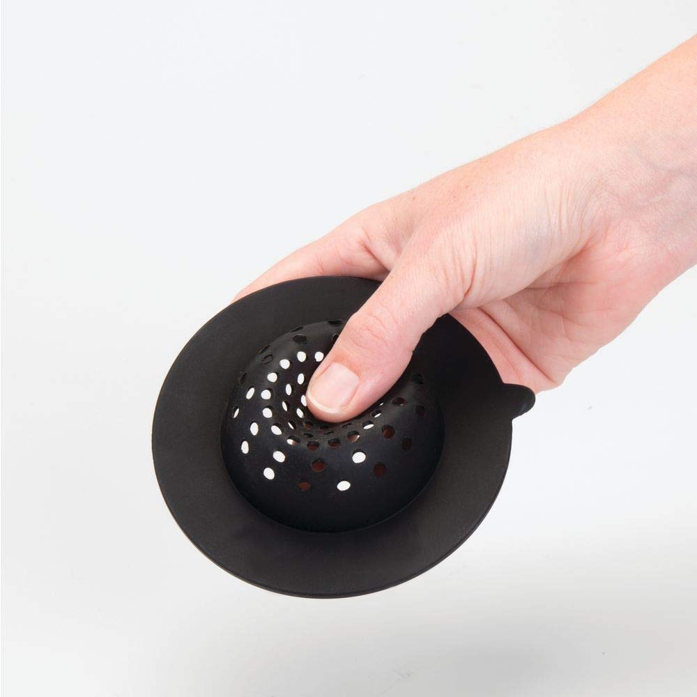 Filtro de silicona negro para fregadero