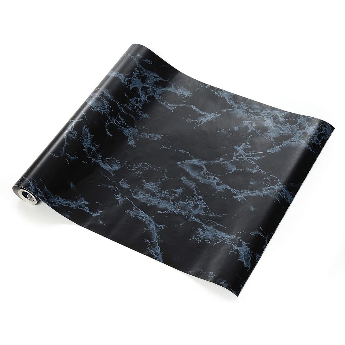 Forro Adhesivo de Vinilo para Cajones y Estantes 45 cm x 2,7 m Mármol Negro