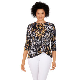 Blusa Negro Multi - Ruby Rd.