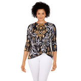 Blusa Negro Multi - Ruby Rd.