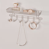 SATIN CLASSICO WALL MOUNT JEWELRY ORGANIZER - 11"