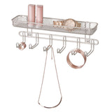 SATIN CLASSICO WALL MOUNT JEWELRY ORGANIZER - 11"