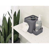 Tissue Holder with Storage Caddy Charcoal
