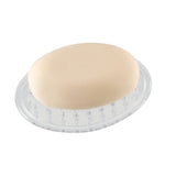 Pequeño protector de jabón transparente, juego de 2