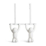 Colgador doble sobre la puerta Buddy, blanco