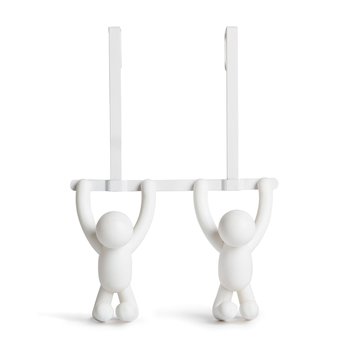 Colgador doble sobre la puerta Buddy, blanco