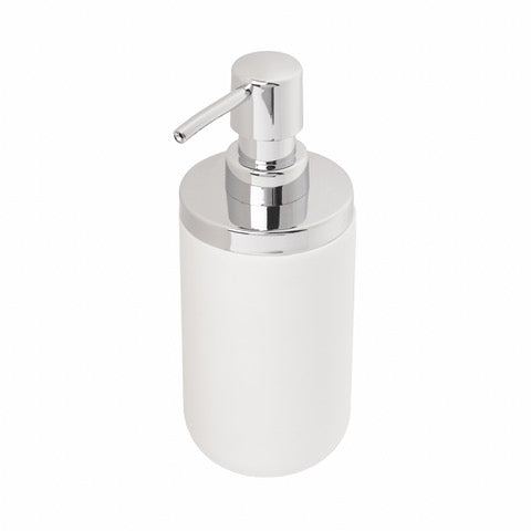 DISPENSADOR DE JABÓN JUNIP CROMO/BLANCO