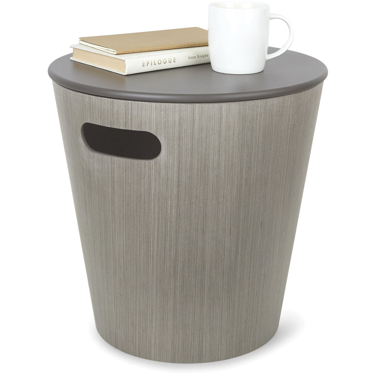 Taburete de almacenamiento Woodrow gris
