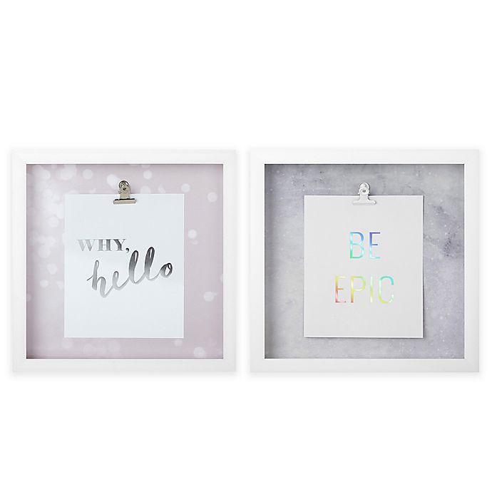 Arte de pared con marco de sombra "Be Epic"