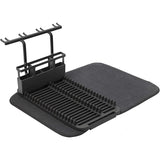 ESCURRIDOR DE PLATOS UDRY CON SOPORTE PARA COPAS NEGRO