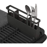 ESCURRIDOR DE PLATOS UDRY CON SOPORTE PARA COPAS NEGRO