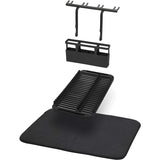 ESCURRIDOR DE PLATOS UDRY CON SOPORTE PARA COPAS NEGRO