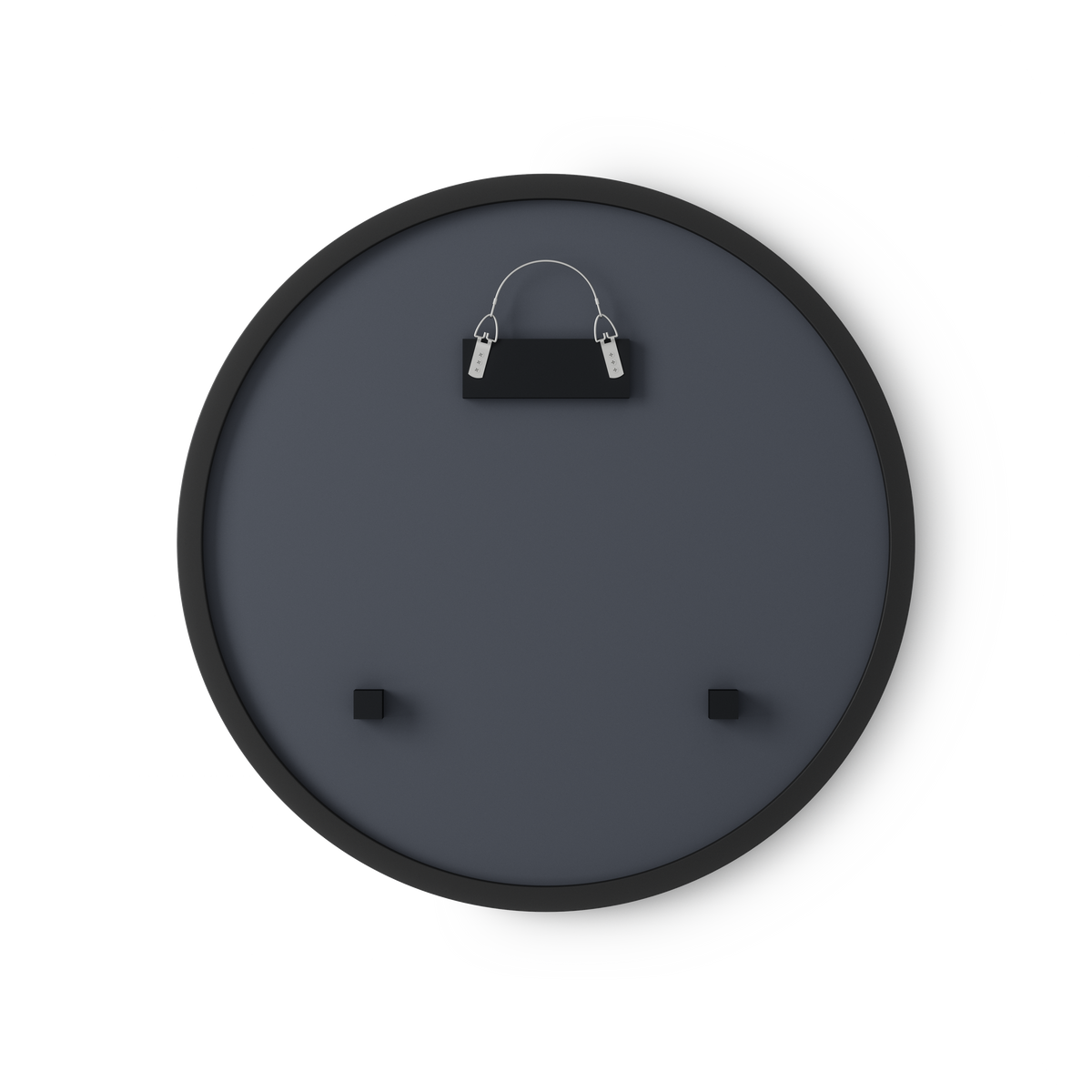 Espejo de pared Hub de 18" negro