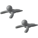 Buddy 2 Doorstops Charcoal