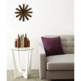 RIBBON WALL CLOCK 12" BRONZE