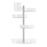 PIROUETTE ORGANIZADOR ACRÍLICO TRANSPARENTE Y NÍQUEL