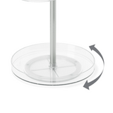 PIROUETTE ORGANIZADOR ACRÍLICO TRANSPARENTE Y NÍQUEL