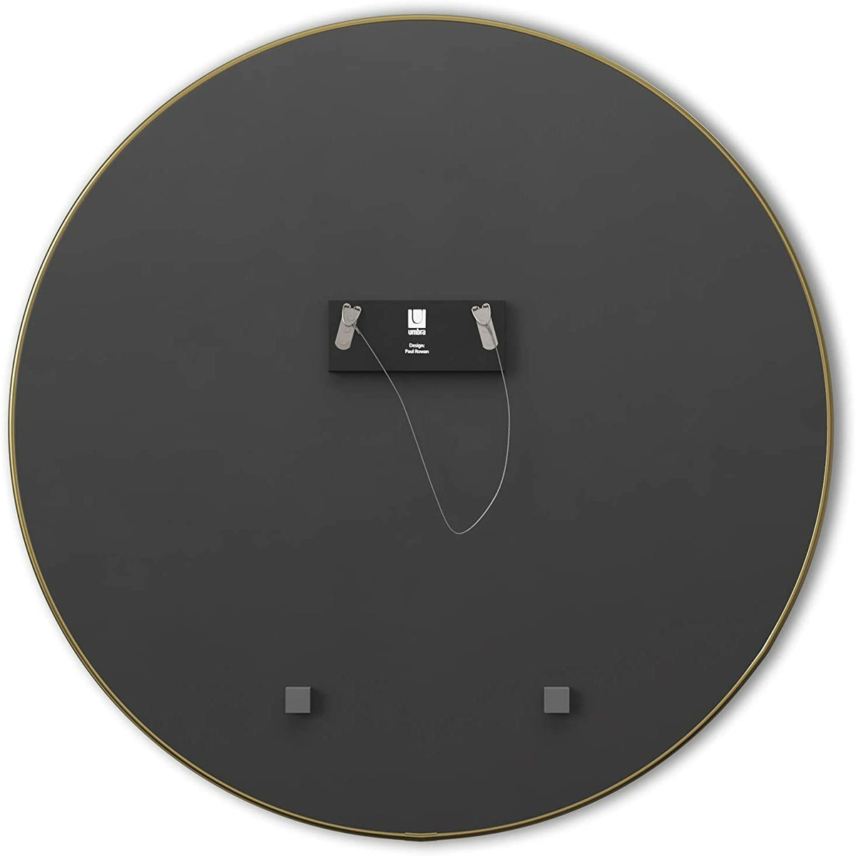 ESPEJO DE PARED HUB METAL 37" LATÓN