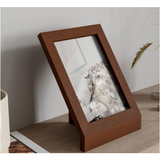 PODIUM PHOTO DISPLAY 5X7" LIGHT WALNUT