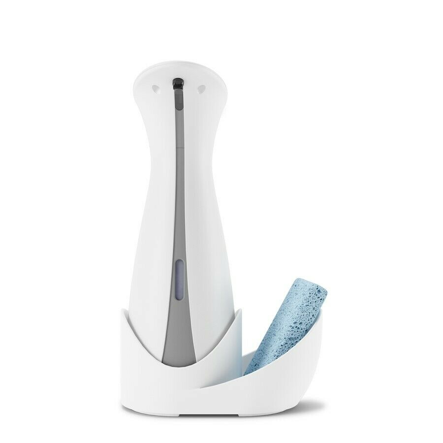 DISPENSADOR DE JABÓN AUTOMÁTICO OTTO CON CESTA BLANCO