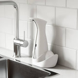 DISPENSADOR DE JABÓN AUTOMÁTICO OTTO CON CESTA BLANCO