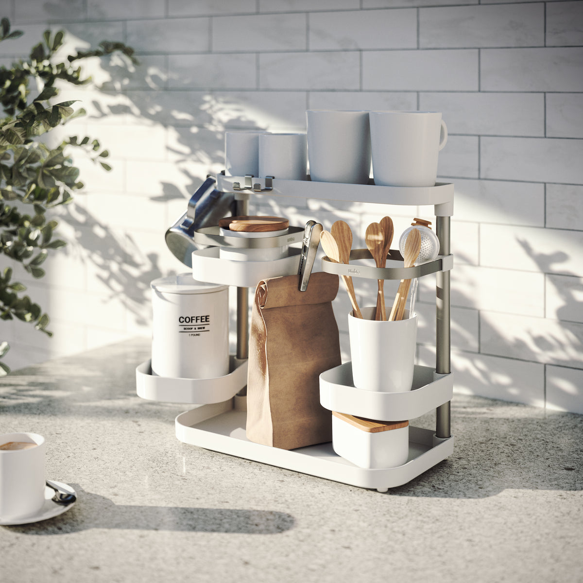 ORGANIZADOR MULTINIVEL HOLSTER BLANCO/NÍQUEL