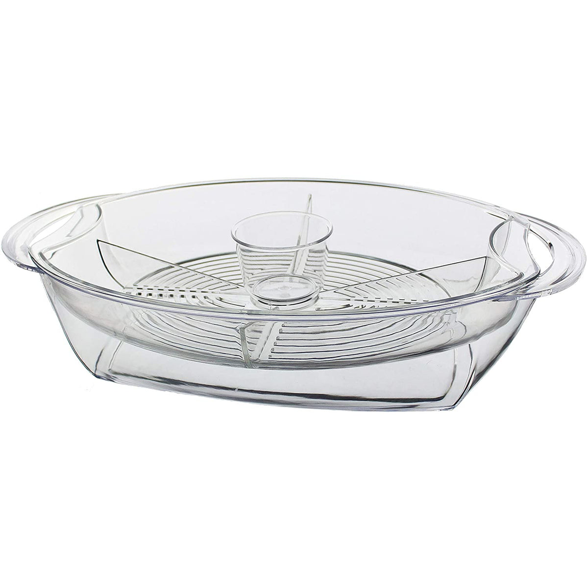 Bandeja buffet sobre hielo 49.5 cm x 29.8 cm Transparente