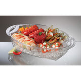 Bandeja buffet sobre hielo 49.5 cm x 29.8 cm Transparente