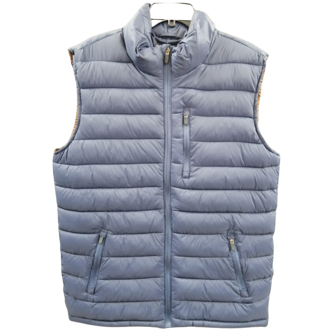 Chaqueta de invierno sin mangas azul marino/marrón