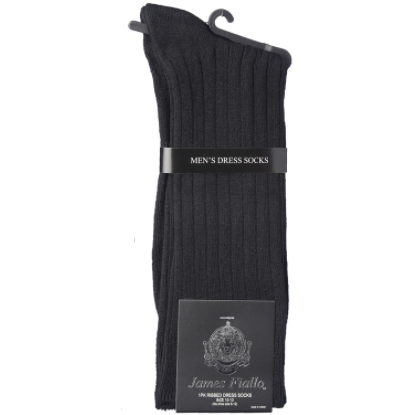 Calcetines de vestir acanalados para hombre, paquete individual