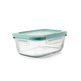 Recipiente rectangular de vidrio de 3.5 tazas con sello inteligente Good Grips de OXO