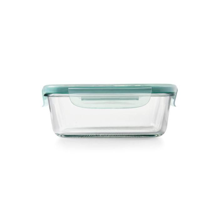 Recipiente rectangular de vidrio de 3.5 tazas con sello inteligente Good Grips de OXO