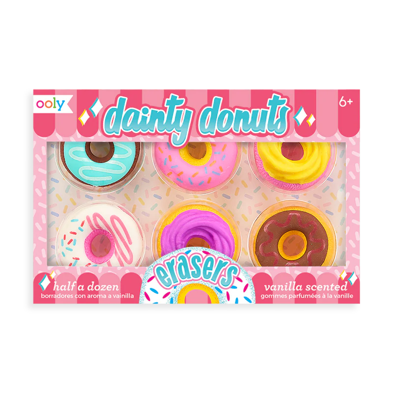 Gomas de borrar con forma de donuts