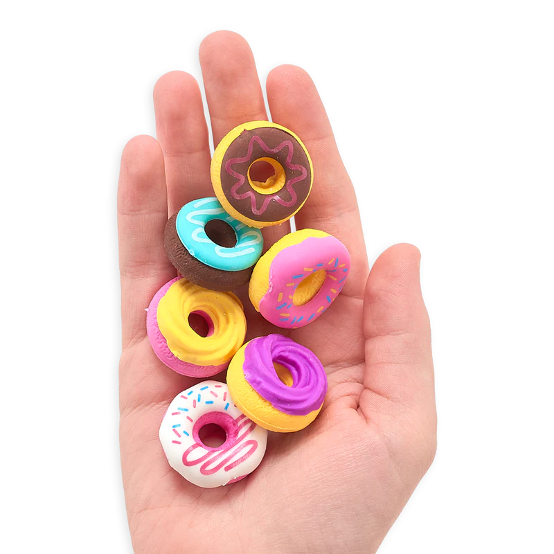 Gomas de borrar con forma de donuts