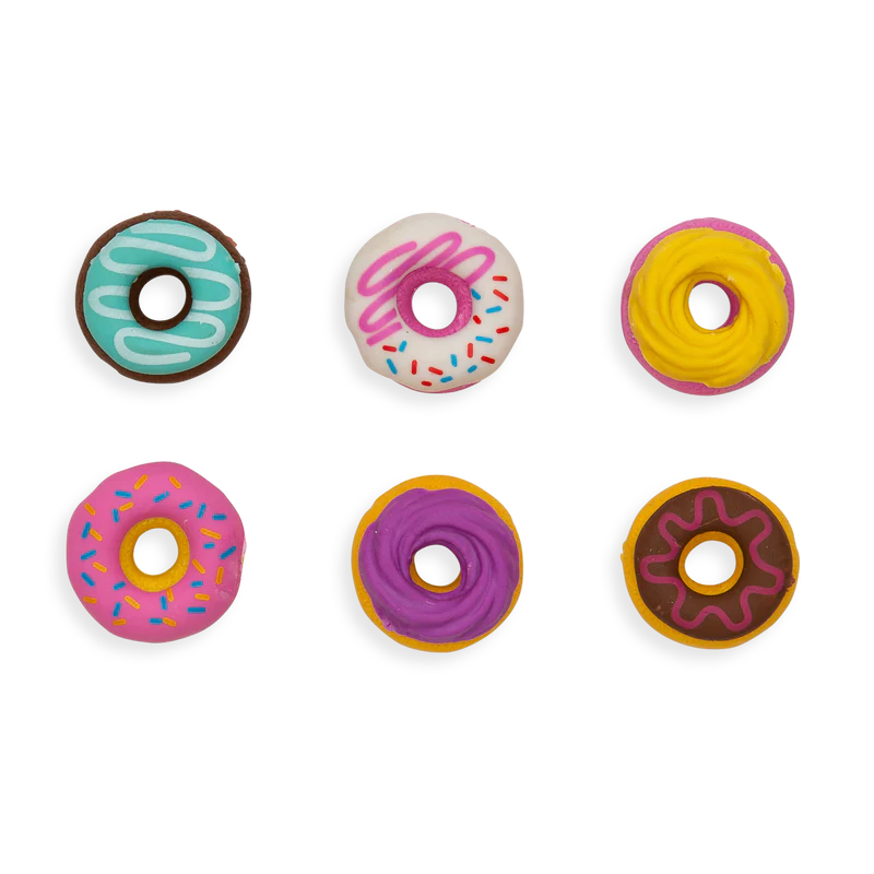 Gomas de borrar con forma de donuts