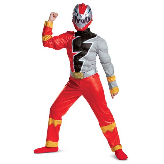 Red Ranger Dino Fury Clásico Musculoso