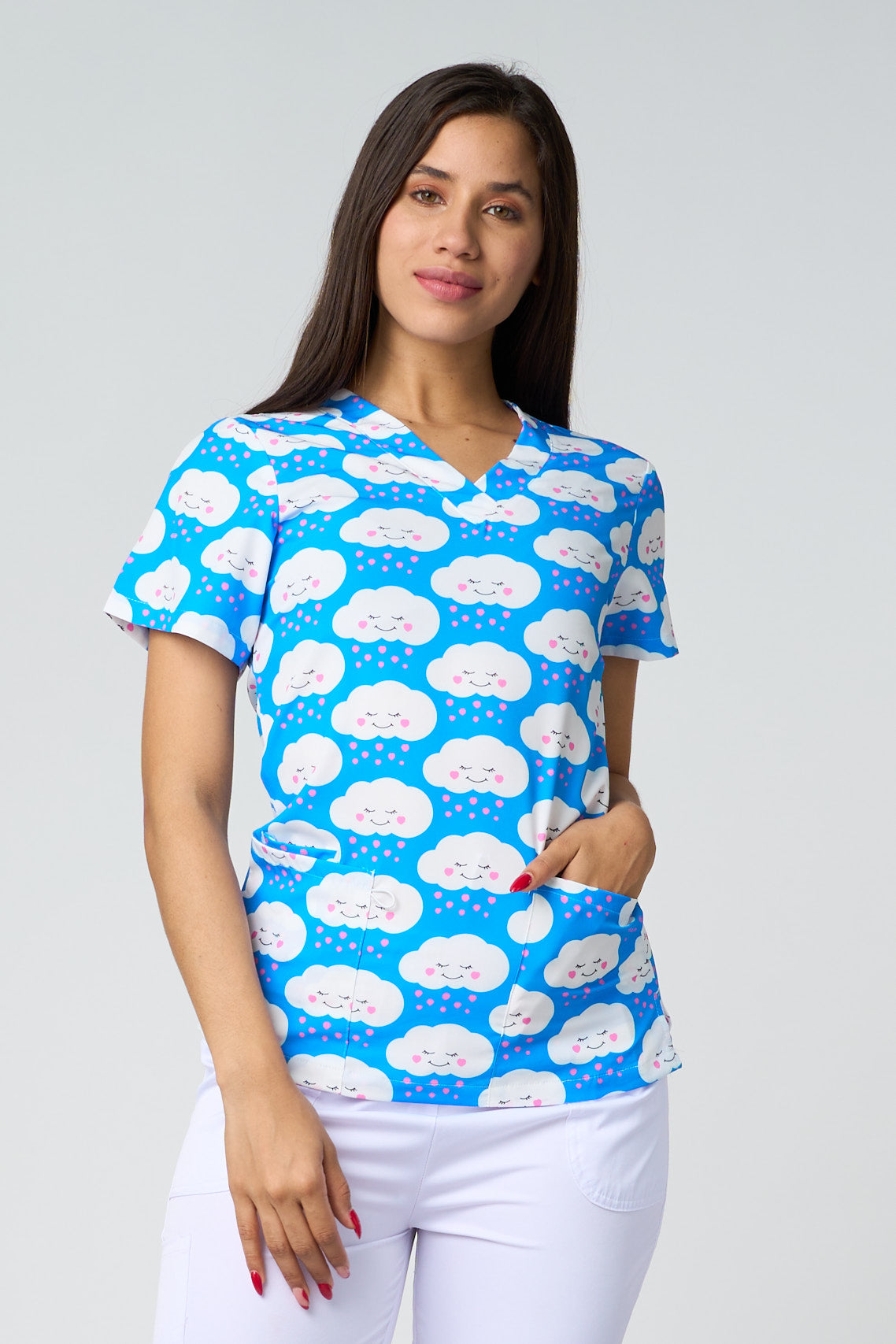 CAMISAS ESTAMPADAS NUBE AZUL
