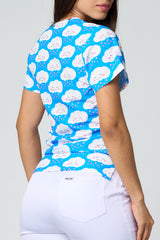 CAMISAS ESTAMPADAS NUBE AZUL