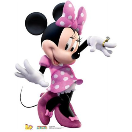Minnie Dance pink dress Soporte de cartón