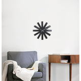 Reloj de pared Ribbon 12" negro