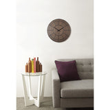 Reloj de Pared Cage Nogal/Negro 16.25"