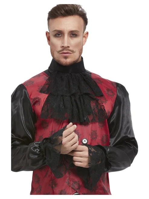 Cravat & Cuff Set, Black