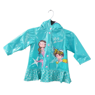 Sirenas Chaqueta de lluvia Azul