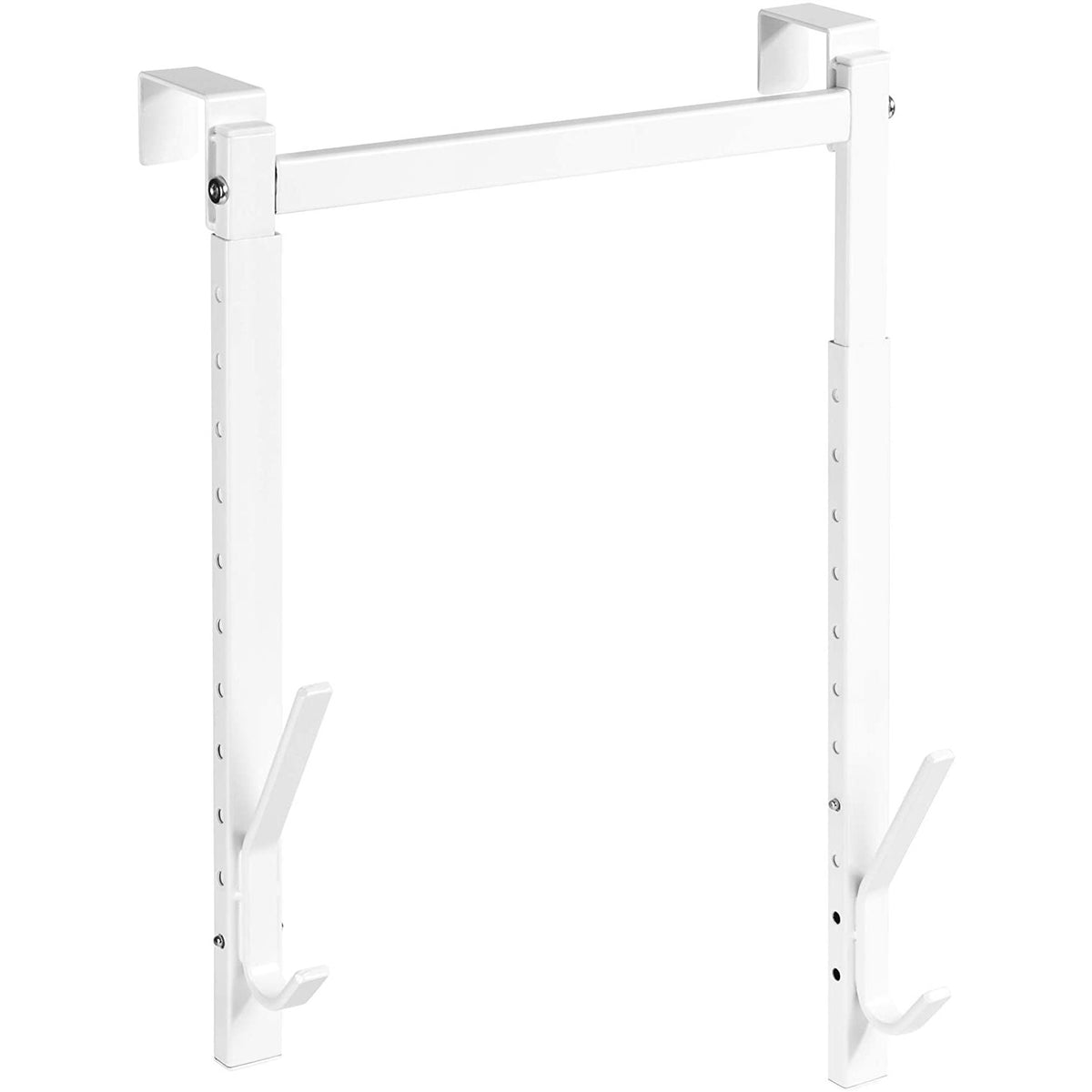 Gancho blanco ajustable para puerta (OTD) 12" x 4" x 14.5"-24.5" (altura)
