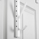 Gancho blanco ajustable para puerta (OTD) 12" x 4" x 14.5"-24.5" (altura)