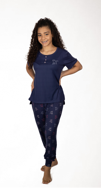 Conjunto de pijama Sleep tight Azul marino