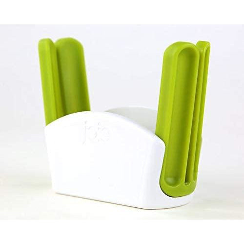 Rodaja de bagel verde/blanco