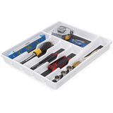 6 COMPARTMENT DRAWER ORG WHITE